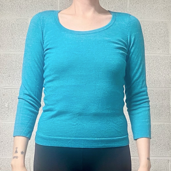 The Limited Wool and Acrylic 3/4 Length Sleeve Casual Dress Top Size S - Picture 1 of 7